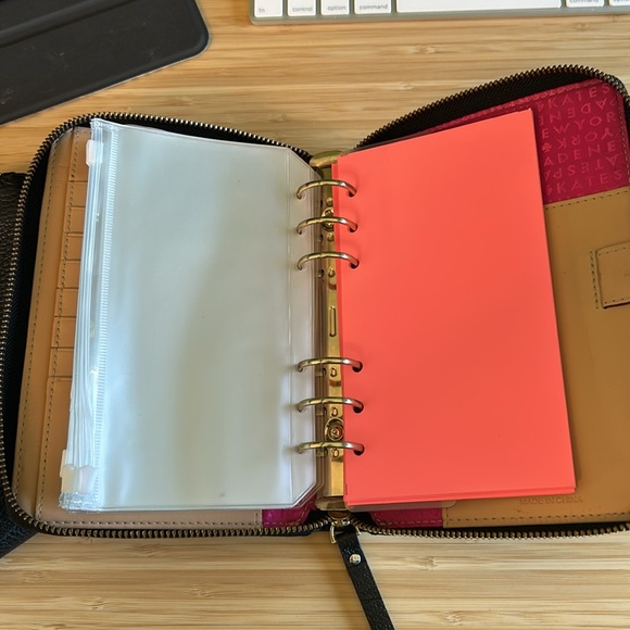 Vintage Kate Spade Black Planner Agenda Organizer Cash Budgeting 22058T S81 - Picture 13 of 13